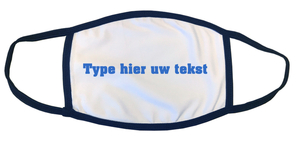 Zelf mondkapje ontwerpen Flex Helderblauw - afb. 1