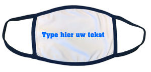 Zelf mondkapje ontwerpen Flex Licht Blauw - afb. 1