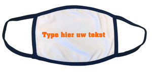 Zelf mondkapje ontwerpen Flex Oranje - afb. 1