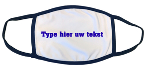 Zelf mondkapje ontwerpen Flex Royal Blauw - afb. 1