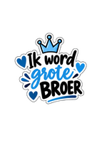 Zwanger jongen strijkletters Grote broer 2_strijkeltters