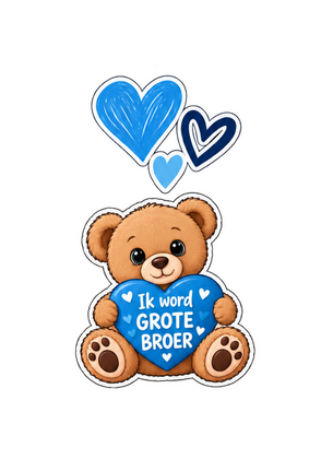 Zwanger jongen strijkletters Grote broer 5_strijkeltters - afb. 1