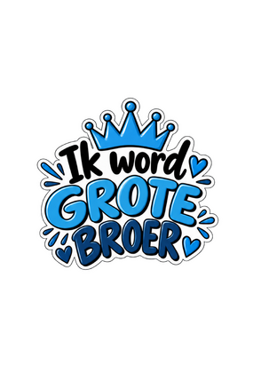 Zwanger jongen strijkletters Grote broer1_strijkeltters - afb. 1