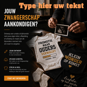 Maak zelf jouw persoonlijke strijktransfer met AI Flex Pastel Oranje - afb. 1